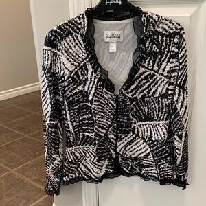 Joseph Ribkoff, black/white jacket